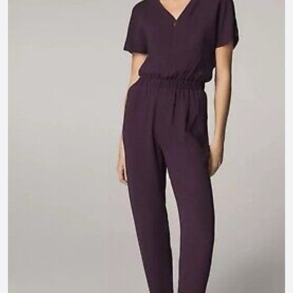 Massimo Dutti Maroon Long Jumpsuit Size 8